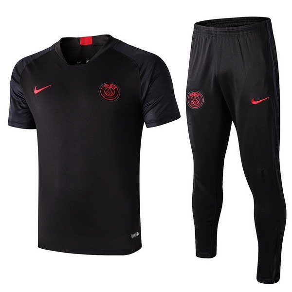 Entrenamiento Paris Saint Germain Conjunto Completo 2019-20 Negro Rojo